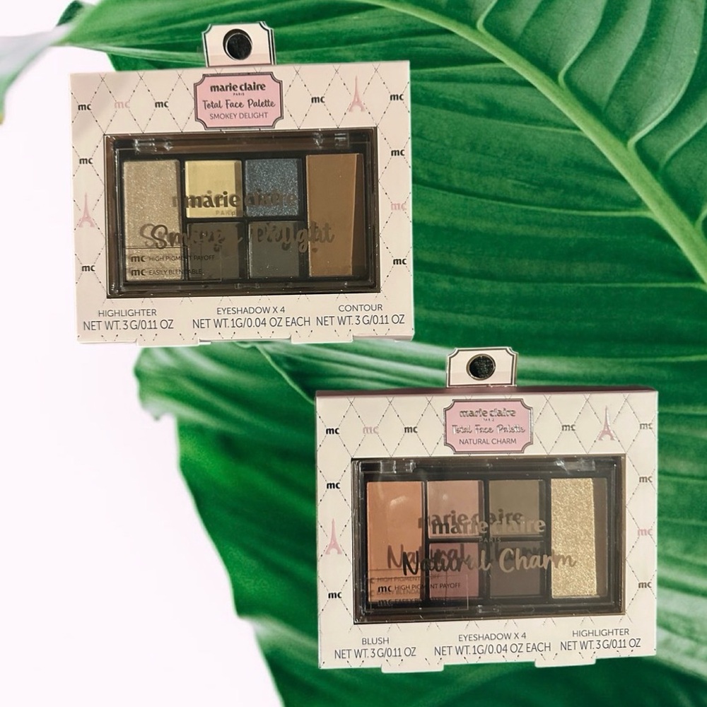 Marie Claire Eyeshadow Palette - Smokey Delight & Natural Charm - Multicolor